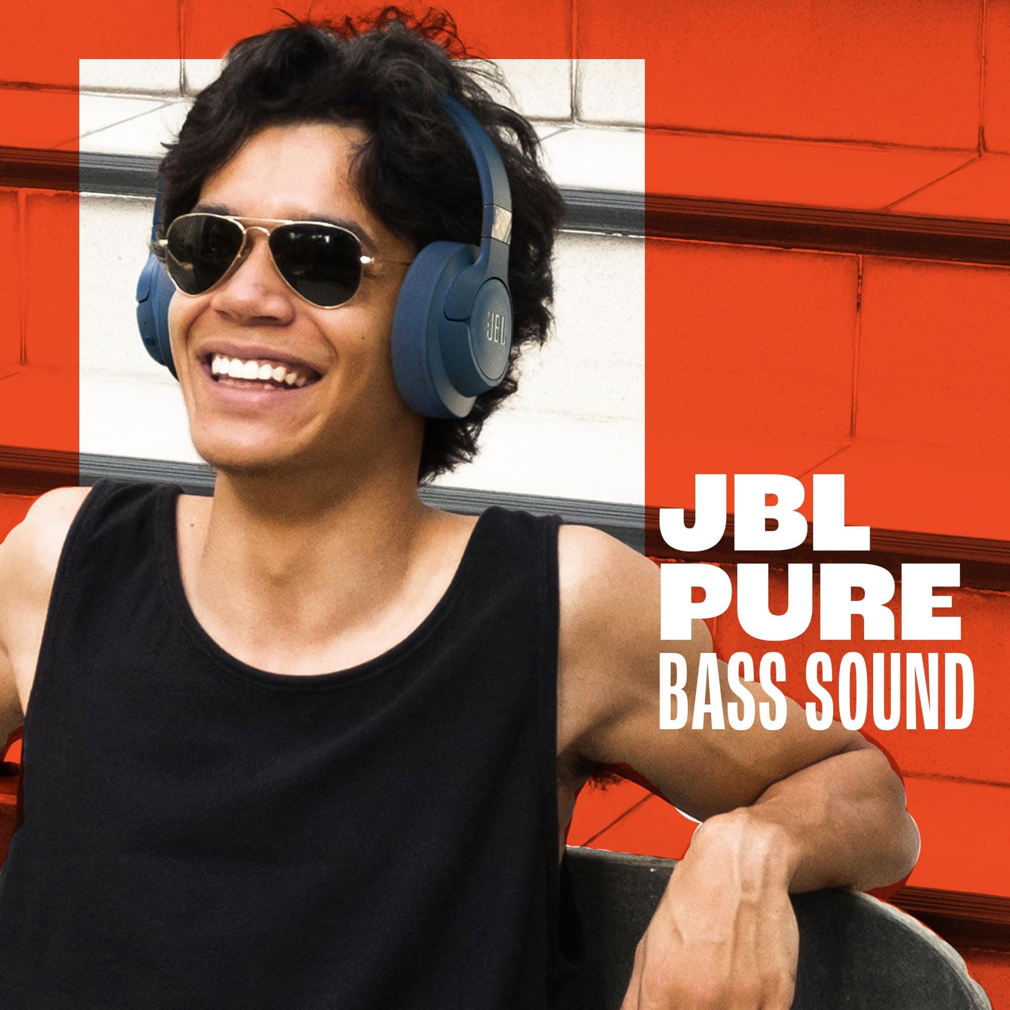 JBL Tune 720BT - Wireless Over-Ear Headphones - Blue, view 6