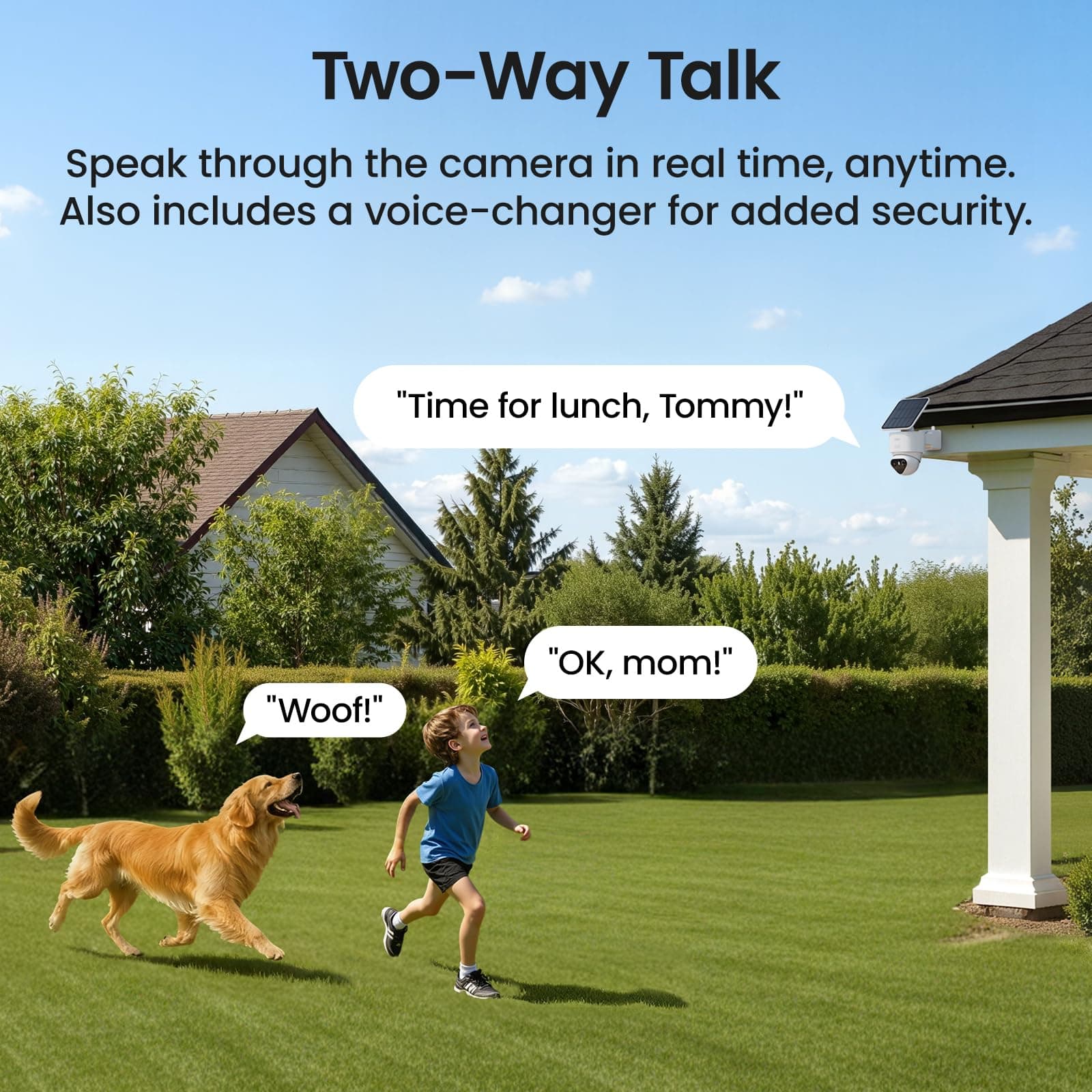 aosu T2 Ultra 4K Security Camera Wireless Outdoor, 360° AI Triple Detection, view 8