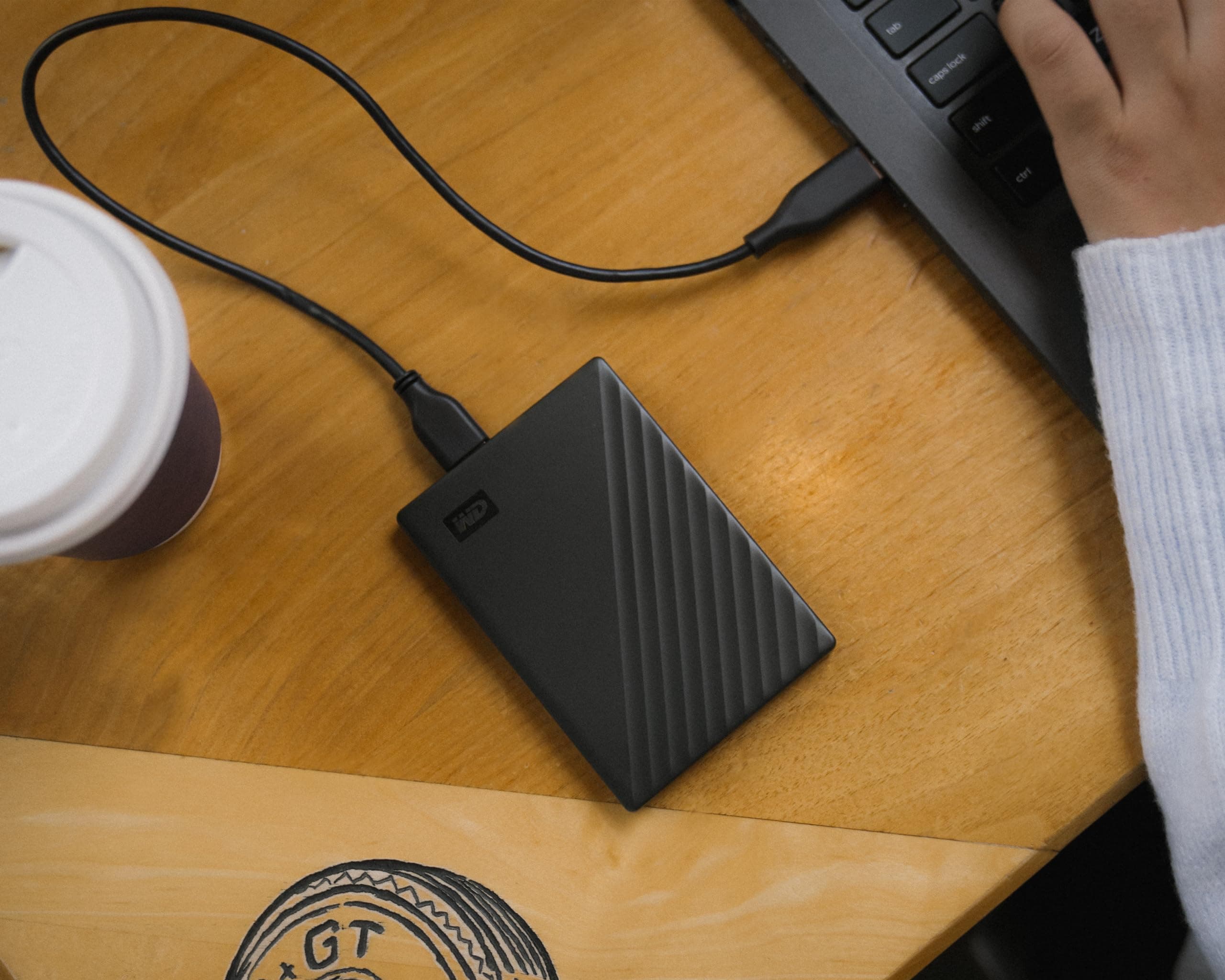 WD 5TB My Passport, Portable External Hard Drive, Black, backup software with defense against ransomware, and password protection, USB 3.1/USB 3.0 compatible - WDBPKJ0050BBK-WESN, view 8