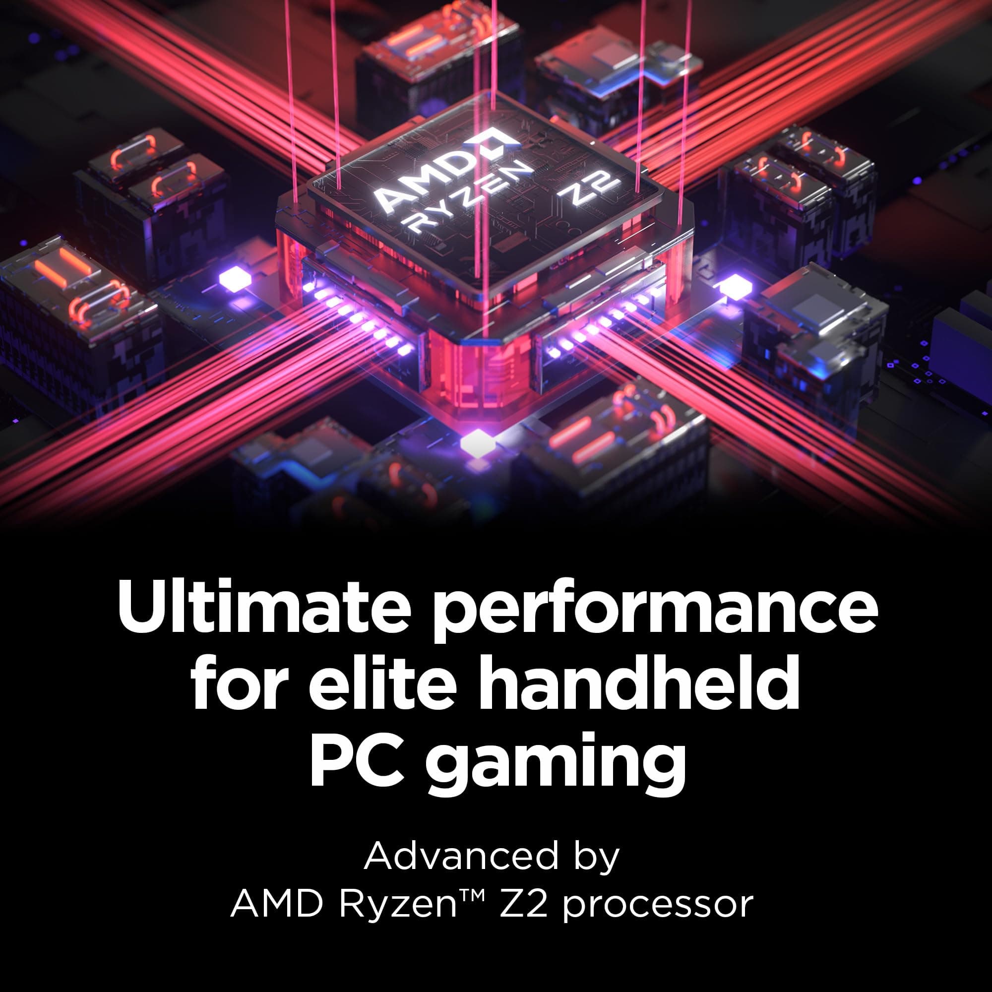 Lenovo Legion Go 2 – Mobile Gaming Console – AMD Ryzen Z2 CPU – 8.8" WQXGA PureSight OLED Display – 144Hz – Integrated AMD Radeon™ Graphics – 16GB Memory – 1TB Storage – Fingerprint Reader, view 4