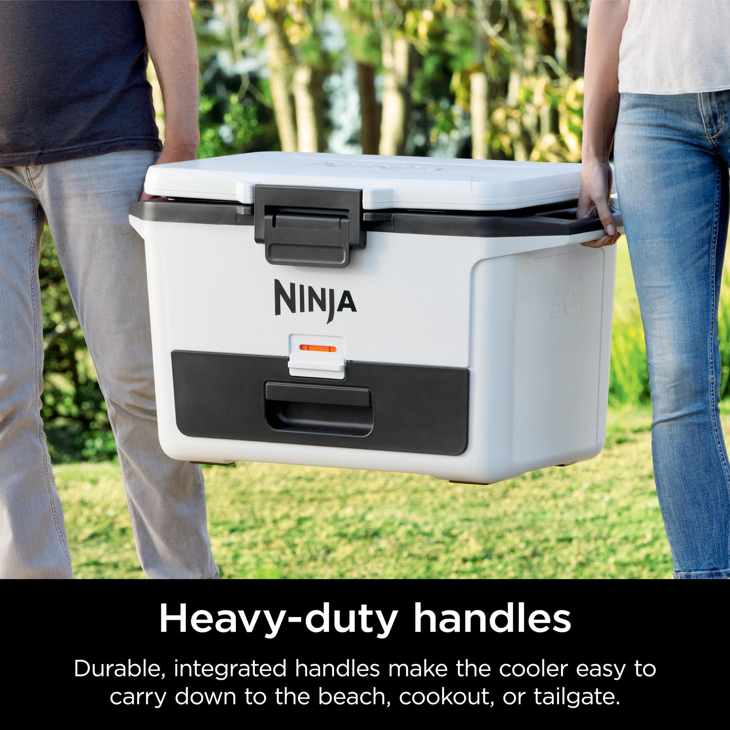 Ninja FrostVault™ 50qt Hard Cooler with Dry Storage Drawer, Spanish Moss, view 6