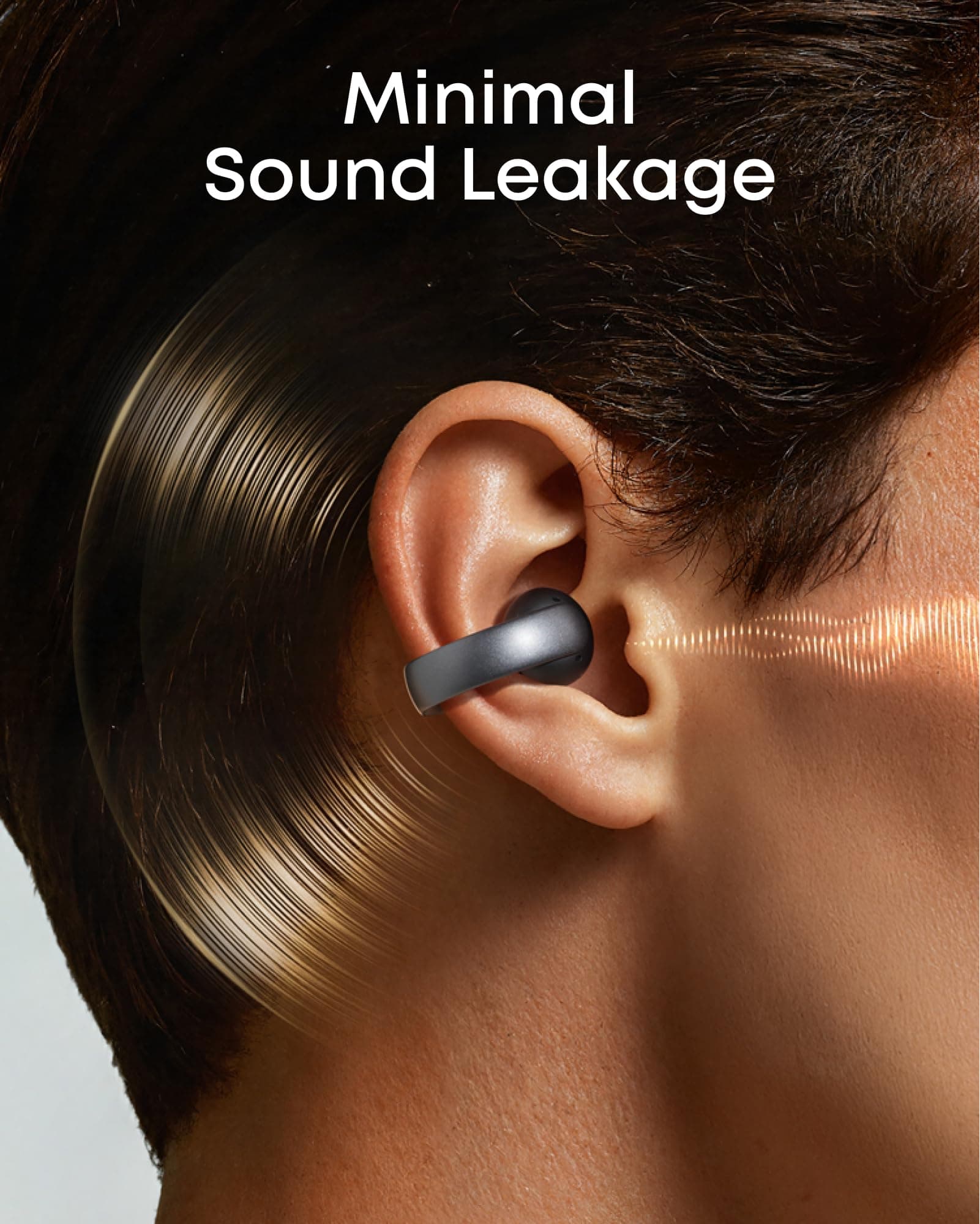 Soundcore AeroClip by Anker Open Ear Earbuds, Clip On Earbuds, Open Ring, view 6