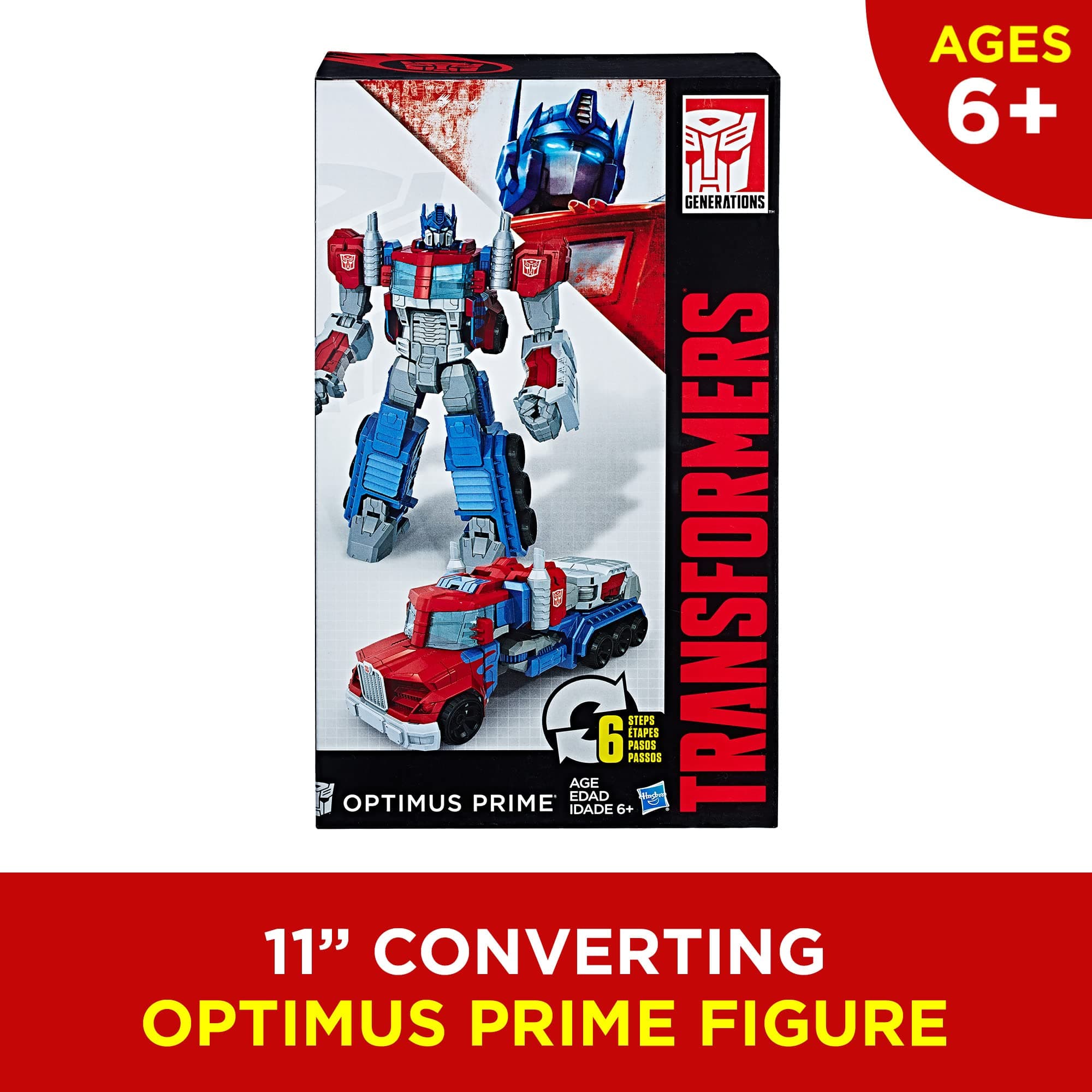 Transformers Toys Heroic Optimus Prime Action Figure - Timeless Large-Scale Figure, Changes into Toy Truck - Toys for Kids 6 and Up, 11-inch (Amazon Exclusive), view 5