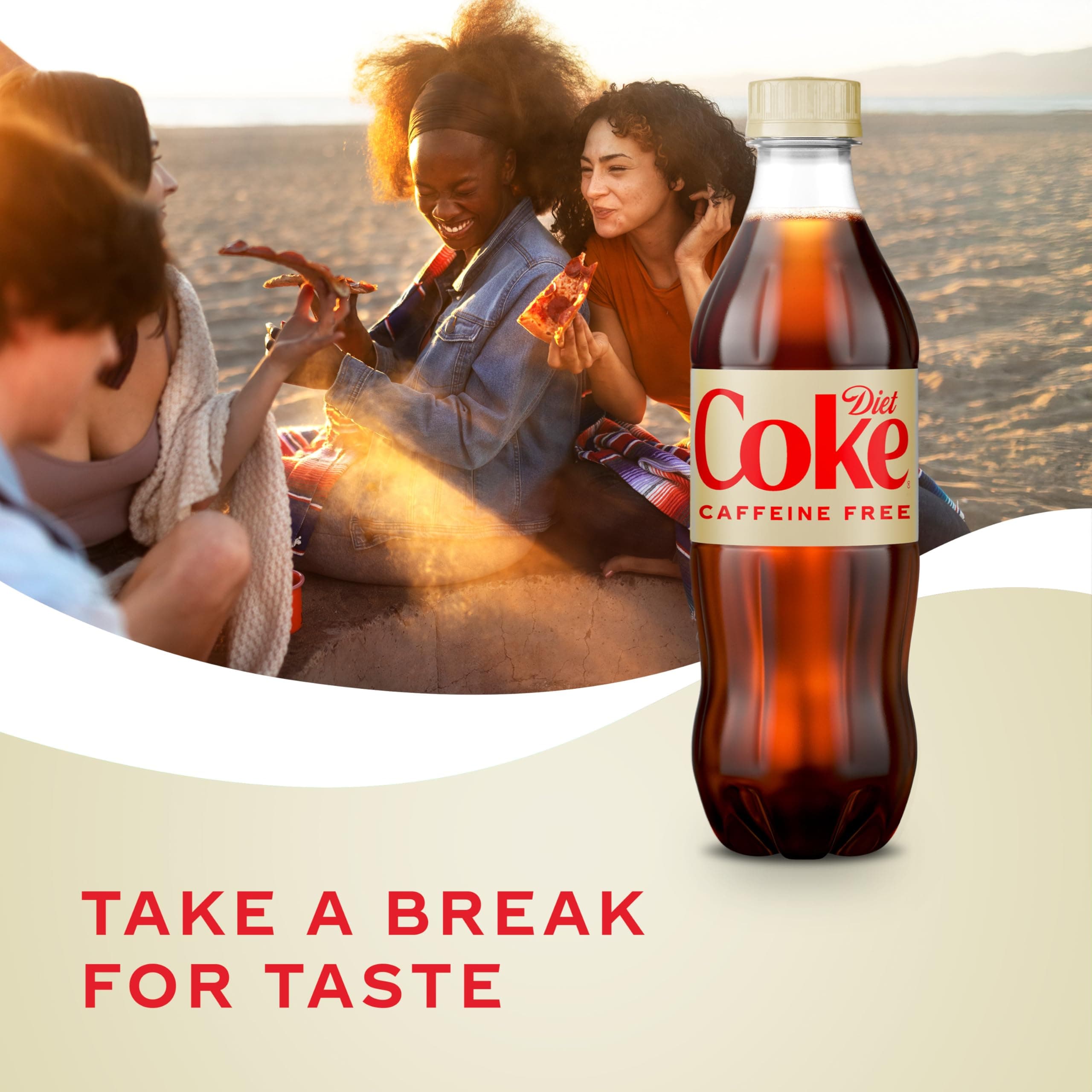Diet Coke Caffeine-Free Soda Soft Drink Bottles, 16.9 fl oz, 6 Pack, view 5