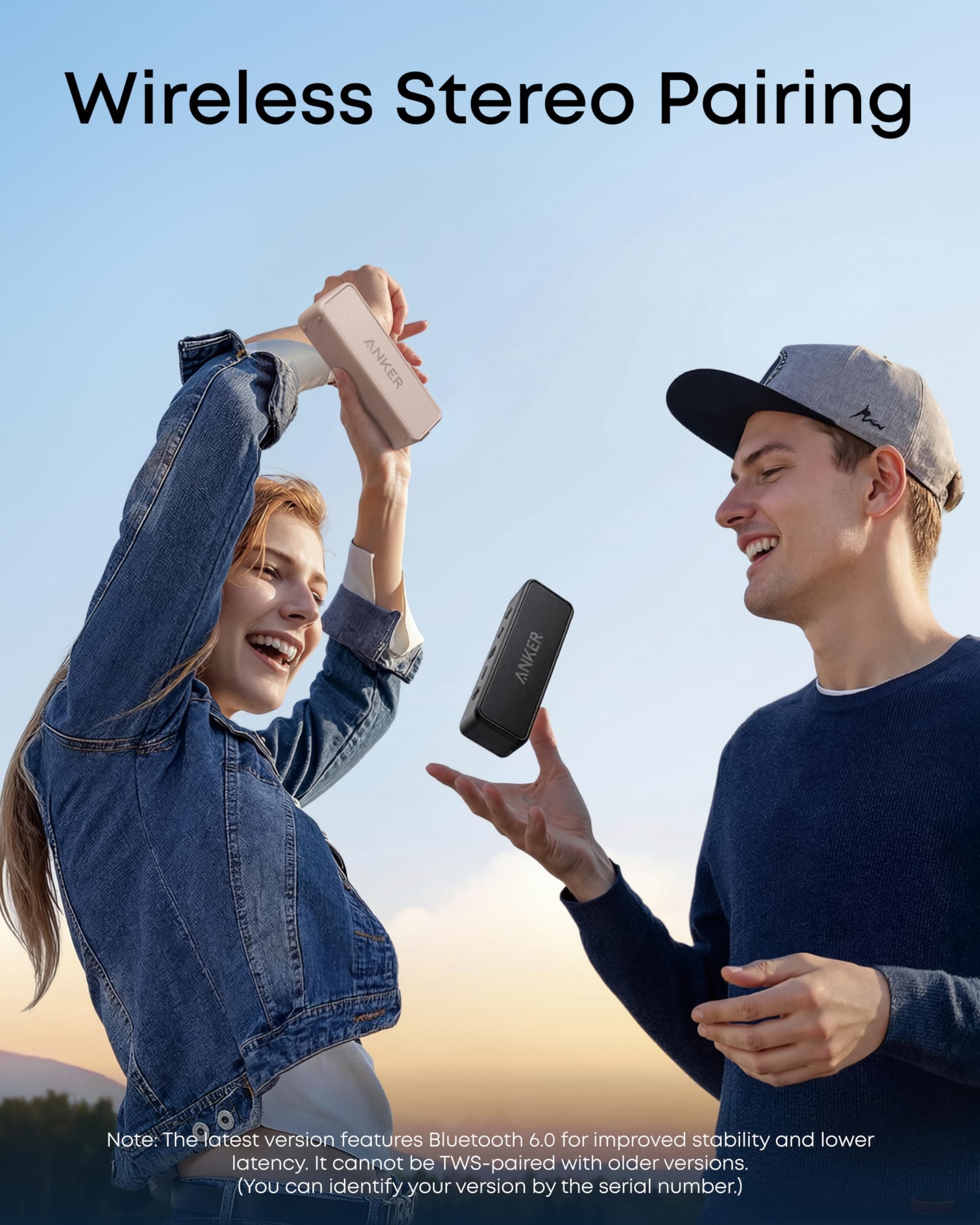 Anker soundcore 2 Portable Bluetooth Speaker, 24-Hour Playtime, IPX7, view 6