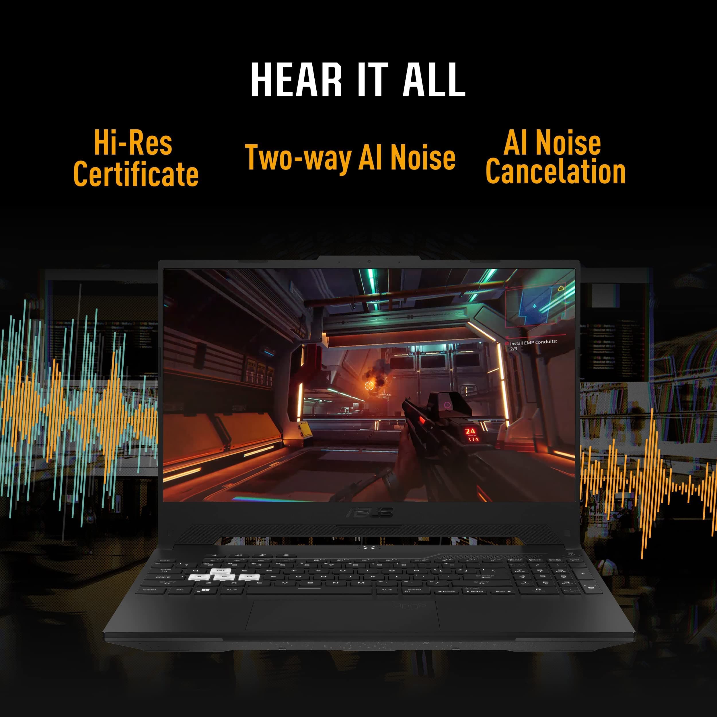 ASUS TUF Dash 15 (2022) Gaming Laptop, 15.6" 144Hz FHD Display, Intel Core i7-12650H, GeForce RTX 3060, 16GB DDR5, 512GB SSD, Thunderbolt 4, Windows 11 Home, Off Black, FX517ZM-AS73, view 7