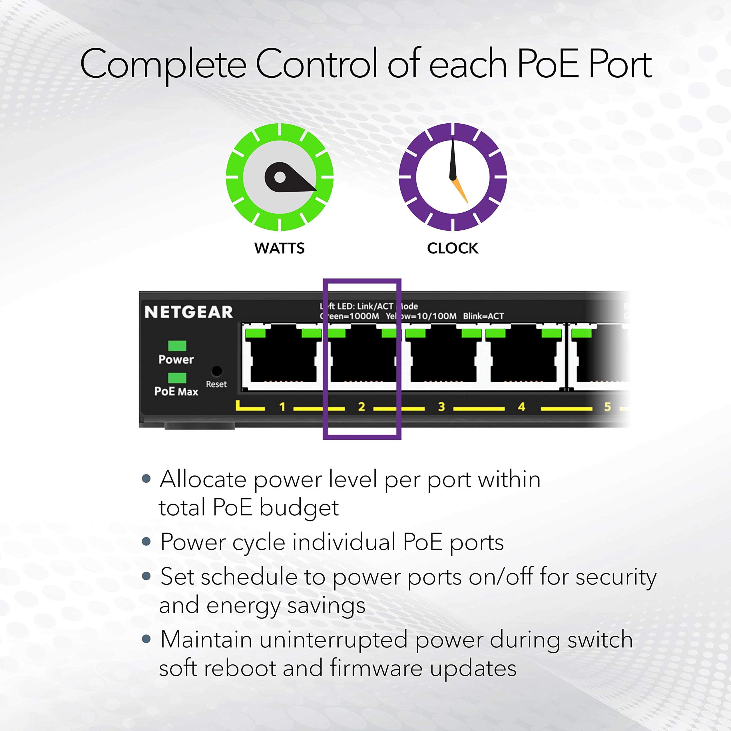 NETGEAR 16-Port PoE Gigabit Ethernet Easy Smart Managed Switch (GS316EP), view 4
