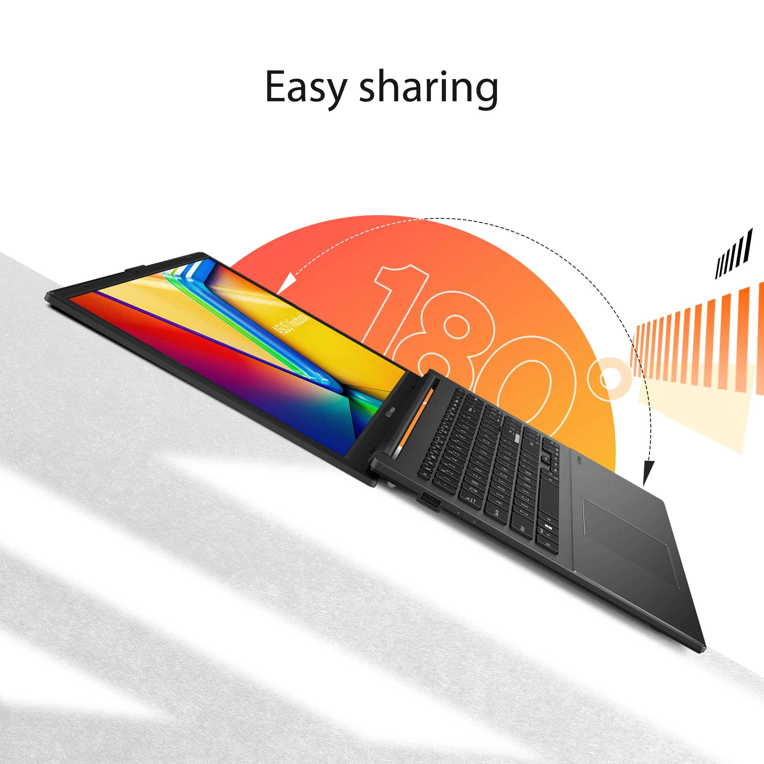 ASUS Vivobook Go 15.6” FHD Slim Laptop, AMD Ryzen 3 7320U Quad Core Processor, 8GB DDR5 RAM, 256GB SSD, Windows 11 Home, Fast Charging, Webcam Shield, Military Grade Durability, Black, E1504FA-AB34, view 6
