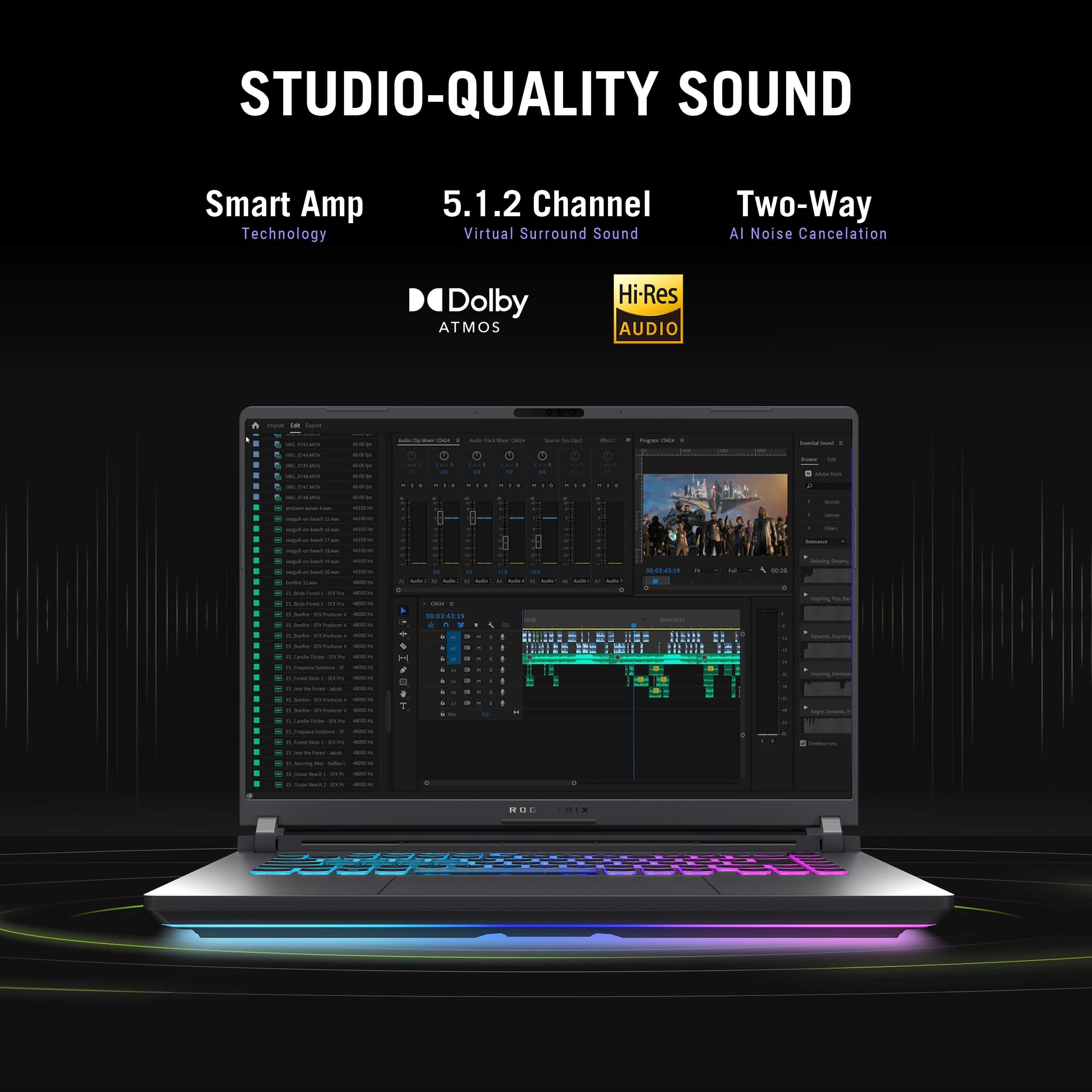 ASUS ROG Strix G16 (2025) Gaming Laptop, 16” FHD+ 16:10 165Hz/3ms, NVIDIA® GeForce RTX™ 5060, Intel® Core™ i7 Processor 14650HX, 16GB DDR5, 1TB Gen 4 SSD, Wi-Fi 7, Windows 11 Home, G615JMR-AS74, view 11