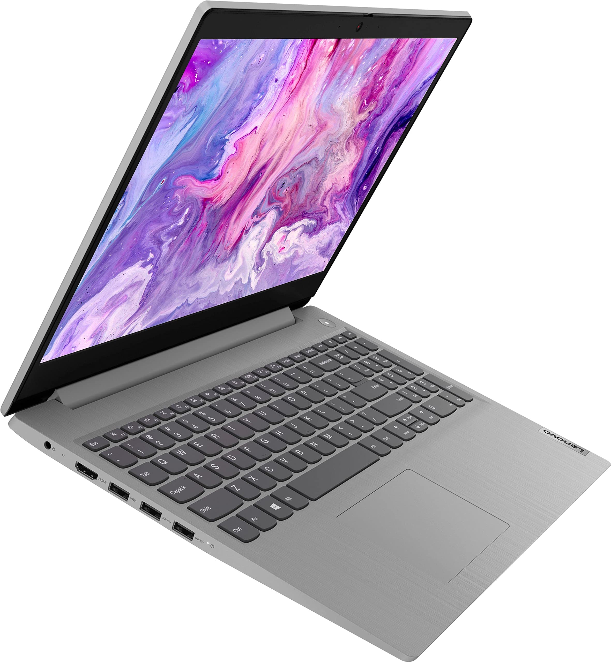 Lenovo - IdeaPad 3 15" HD Touch Screen Laptop - Intel Core i3-1115G4 - Intel UHD Graphics - 8GB Memory - 256GB SSD - Platinum Grey, view 2