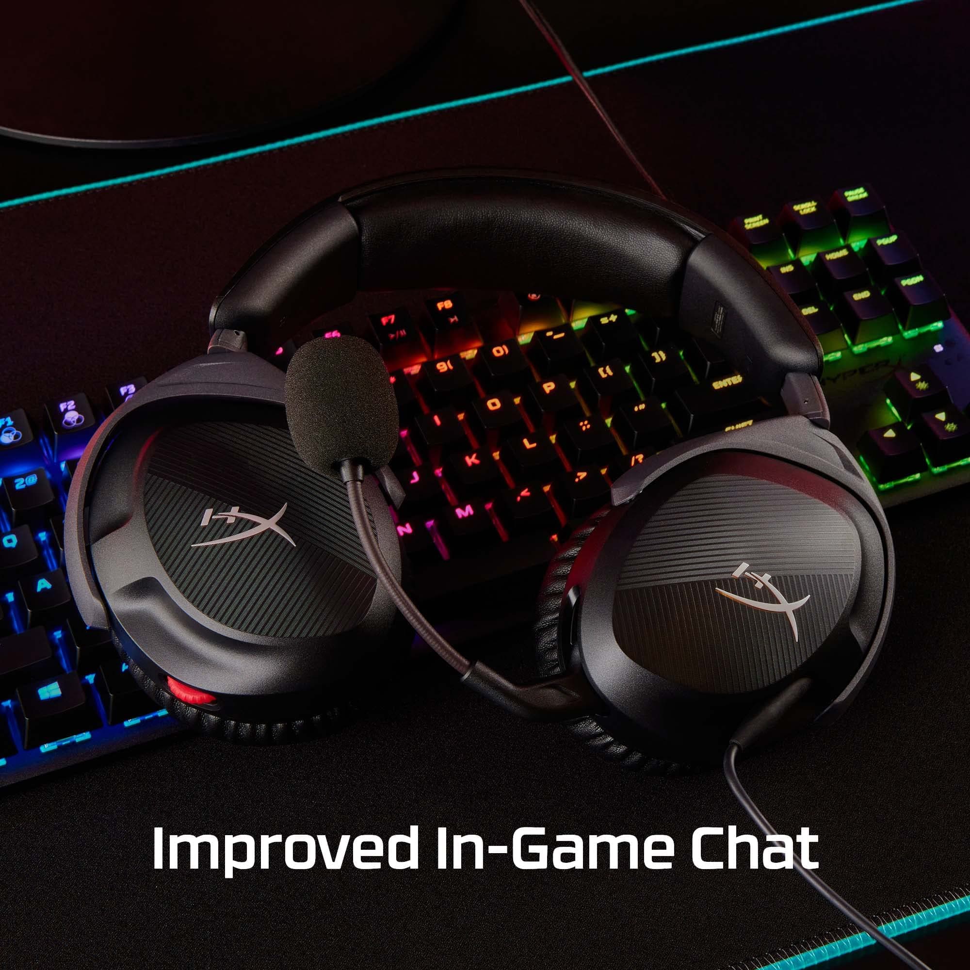 HyperX Cloud Stinger 2 – Gaming Headset, DTS Headphone:X Spatial Audio, Lightweight Over-Ear Headset with mic, Swivel-to-Mute Function, 50mm Drivers, PC Compatible, Black, view 2