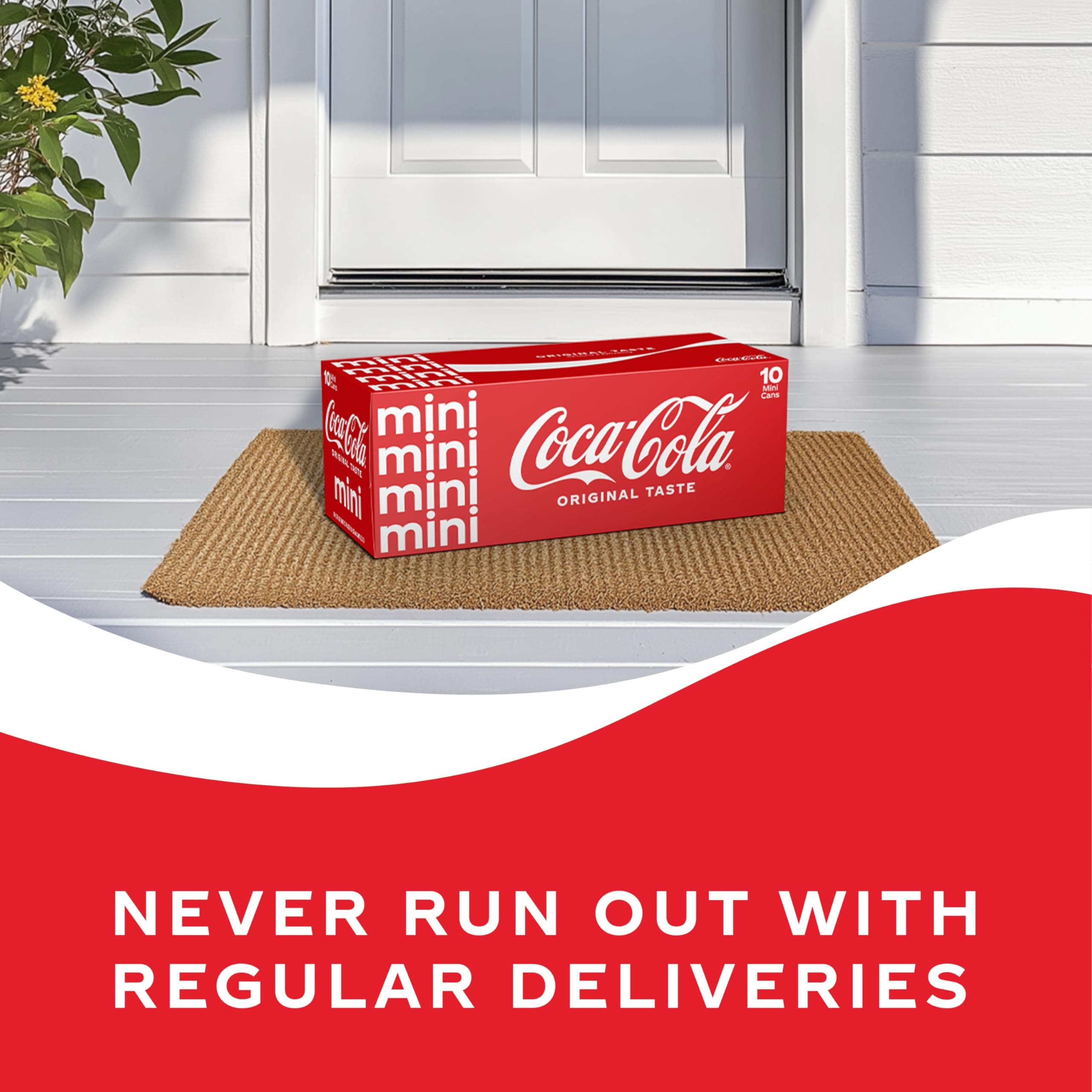 Coca-Cola Soda Soft Drink Fridge Pack Mini Cans, 7.5 fl oz, 10 Pack, view 8