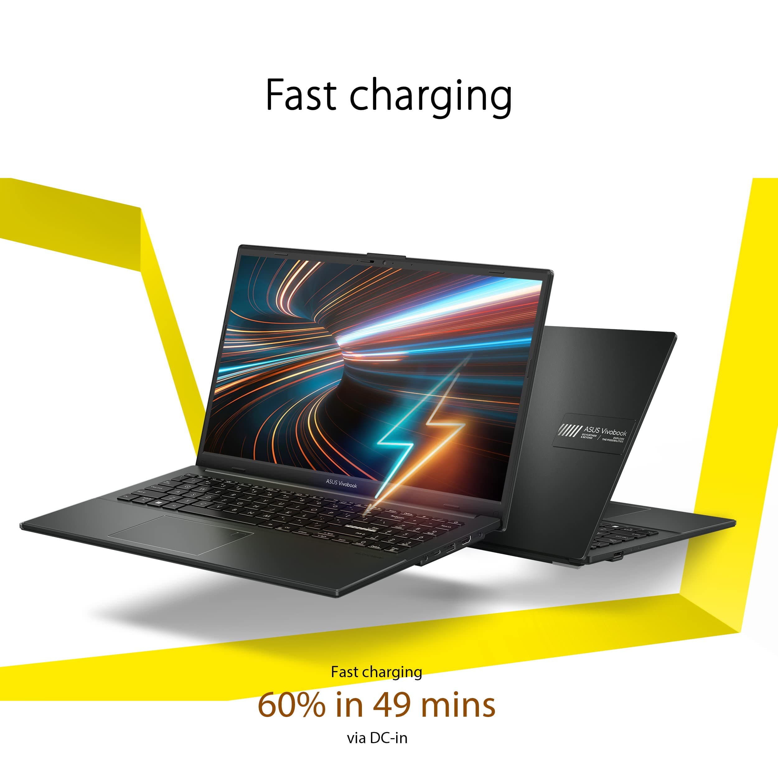ASUS 2023 Vivobook Go 15 Laptop, 15.6" FHD Display, AMD Ryzen 5 7520U Processor, 8GB RAM, 512GB SSD, Windows 11 Home, Mixed Black, E1504FA-AS52, view 7