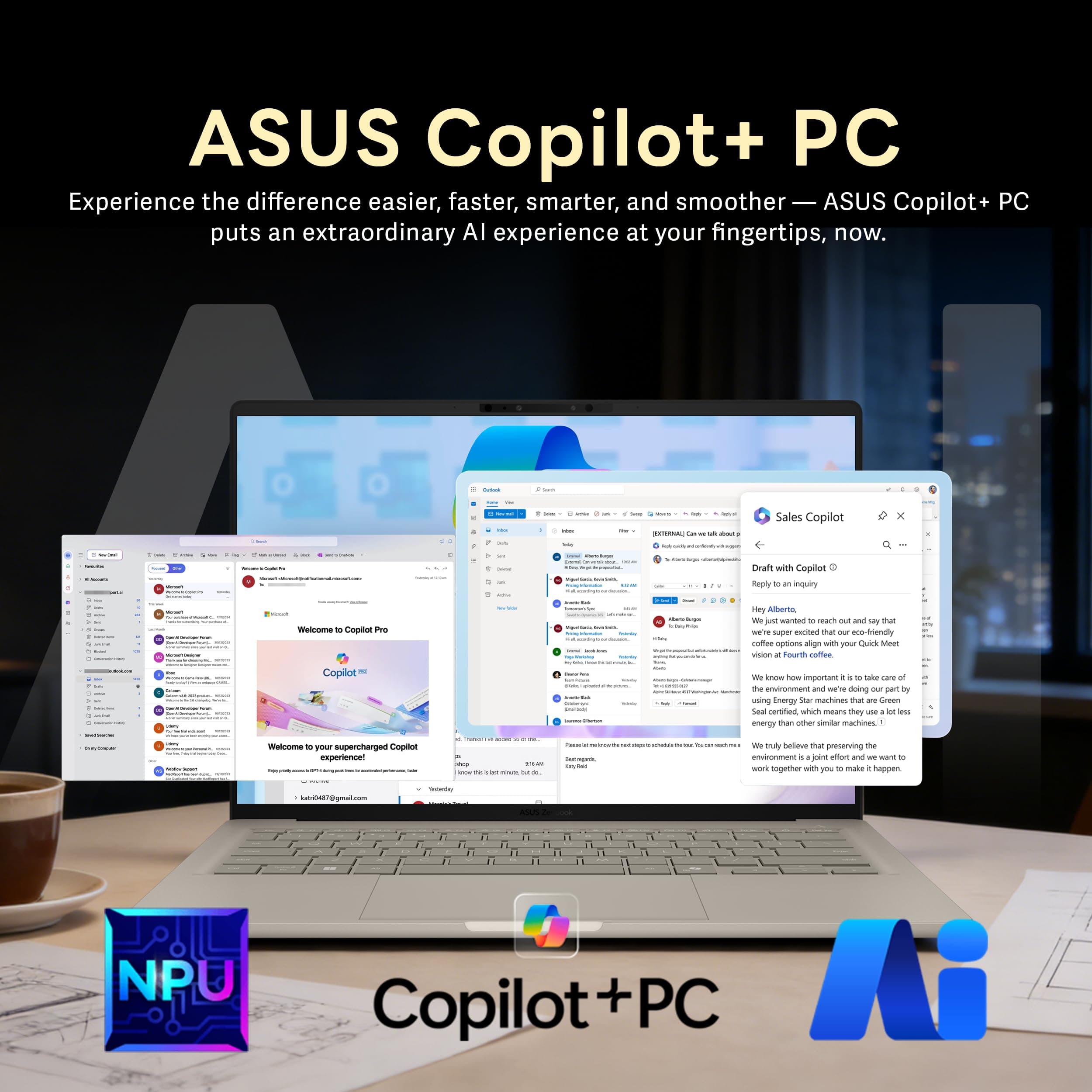 ASUS Zenbook 14" FHD+ OLED Laptop, Snapdragon X Plus X1P-42-100, 16GB LPDDR5X, 1.5TB Storage (512GB SSD+1TB Docking Station), Backlit Keyboard, Copilot, FHD IR Camera, Windows 11, Zabriskie Beige, view 6