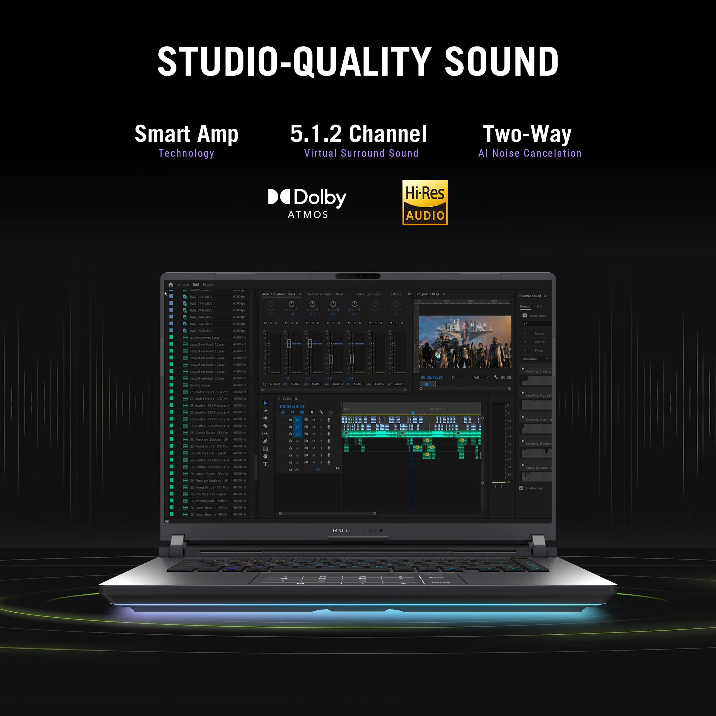 ASUS ROG Strix G16 (2025) Gaming Laptop, 16” ROG Nebula 16:10 2.5K 240Hz/3ms, NVIDIA® GeForce RTX™ 5070 Ti, Intel® Core™ Ultra 9 Processor 275HX, 32GB DDR5, 1TB SSD, Wi-Fi 7, Win11 Home, G615LR-AS96, view 8