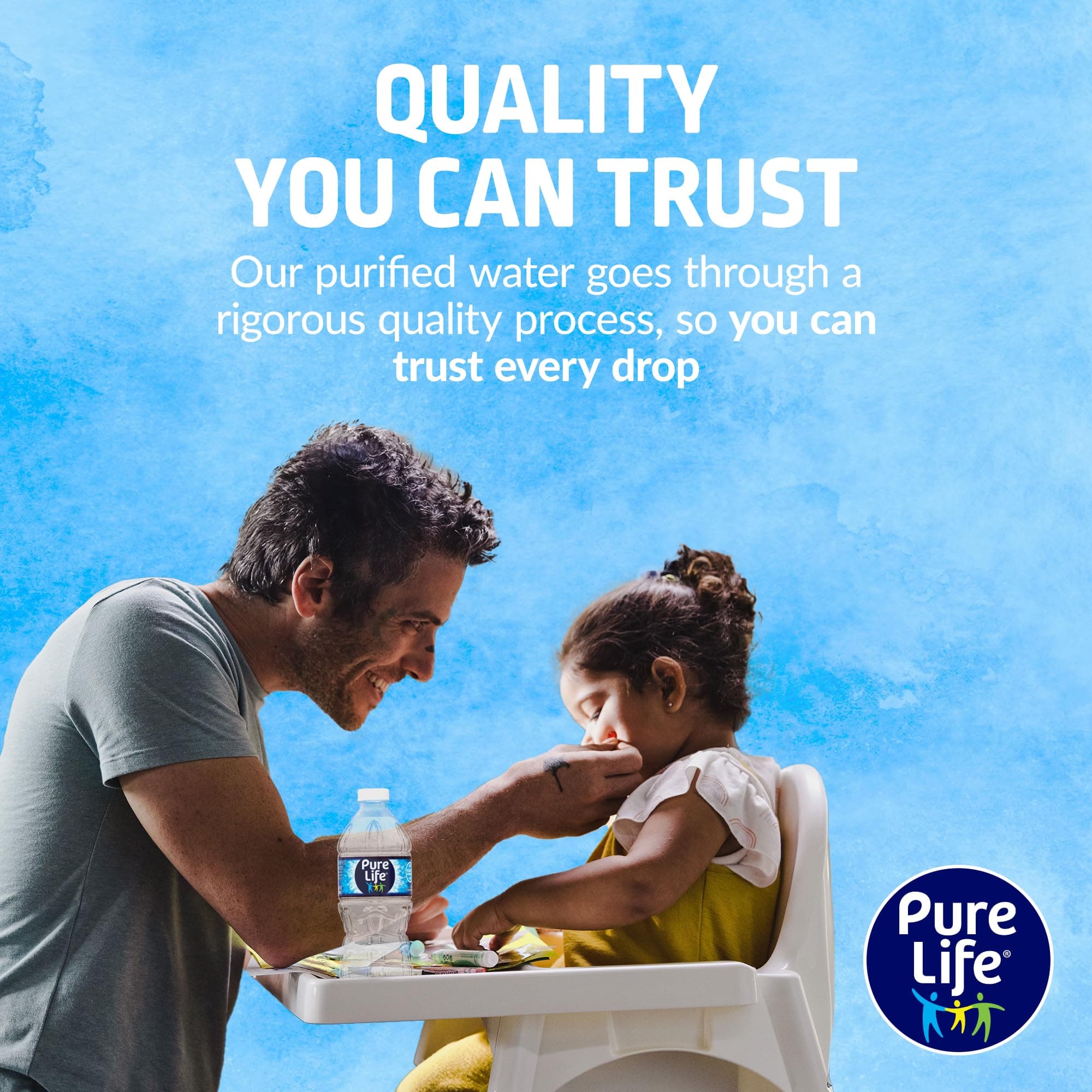 Pure Life Purified Water Bottles, 12 Pack - Still Bottled Water Enhanced with Minerals for a Crisp Taste, Plastic Bottles - 16.9 Fl Oz, view 2