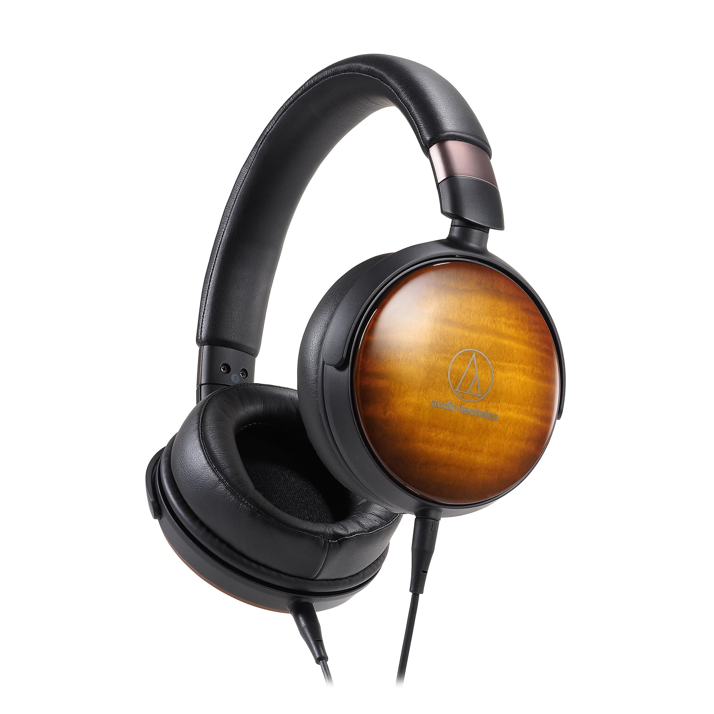 Audio-Technica ATH-WP900 Over-Ear High-Resolution Headphones, Flame Maple/Black