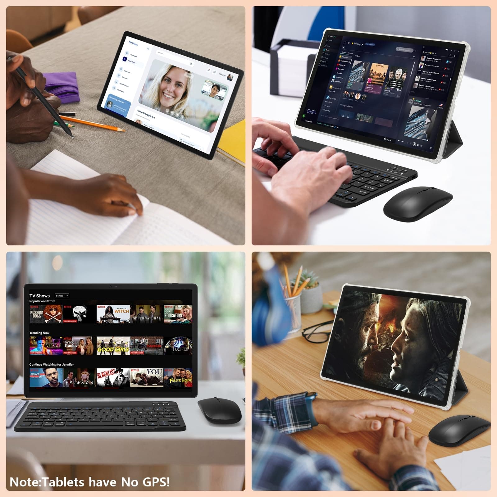 URAO Tablet|14 inch Android 16 Tablet|30GB RAM 256GB ROM |1920 * 1200 IPS FHD|10000mAh 30W Fast Charging|Octa-core Processor|Wi-Fi 6, BT 5.4|Dual Camera with Gemini AI|Keyboard|Stylus|Case|Headphone, view 9