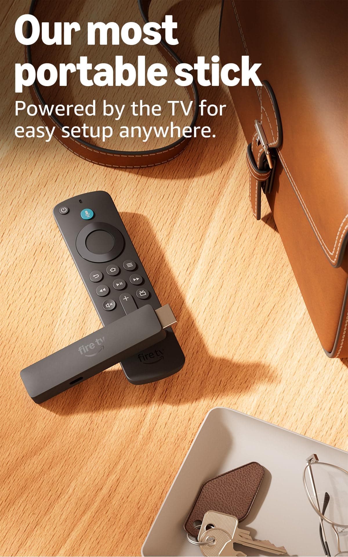 Amazon Fire TV Stick HD (newest model), free & live TV, Alexa Voice Remote, powered by the TV, effortless setup, find shows faster with Alexa+, view 9