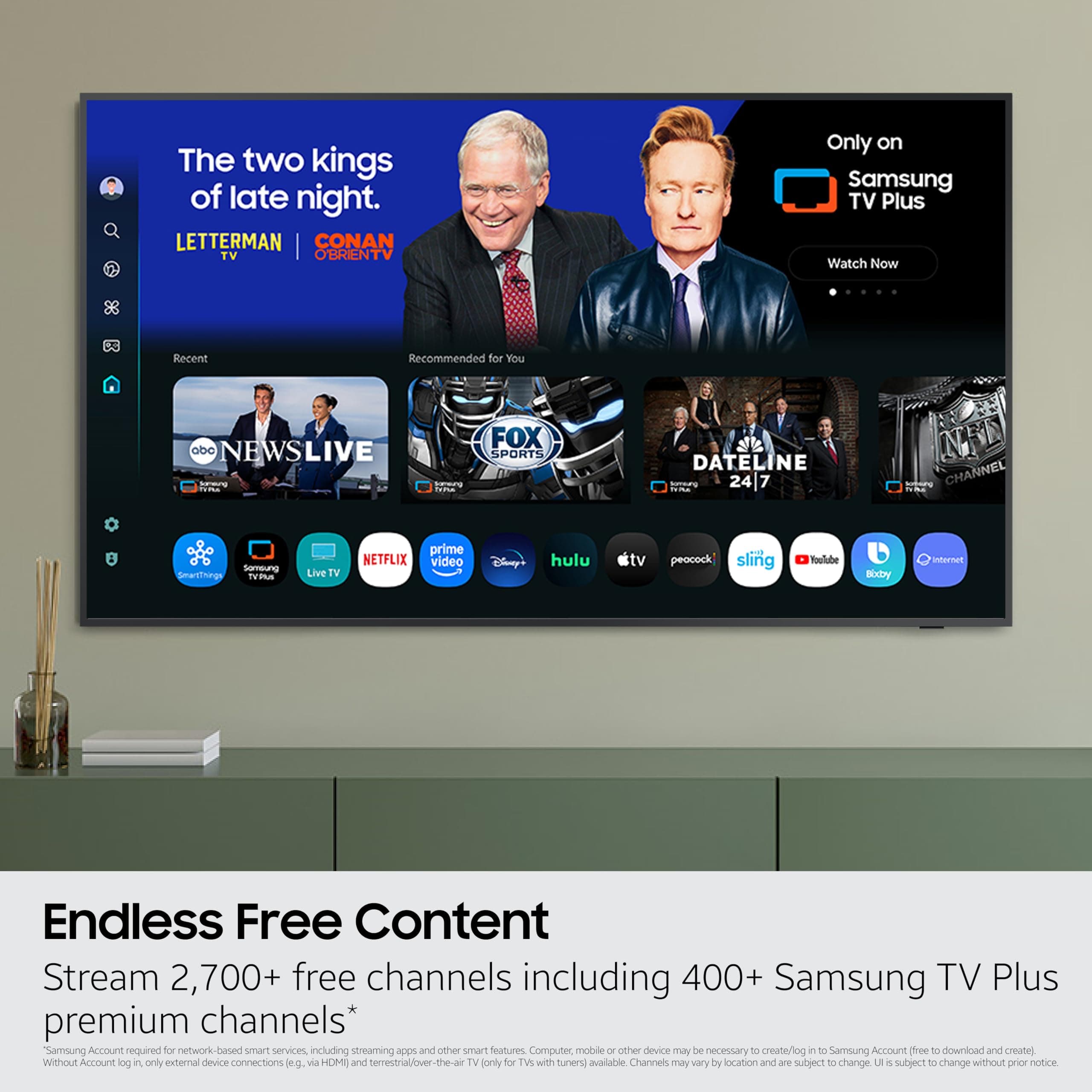 Samsung 55-Inch Class The Frame LS03F 4K QLED Smart TV (2025 Model) Slim Fit Wall Mount, Modern Frame Design, NQ4 AI Gen2 Processor, Art Mode, Artful Picture Quality, Samsung Vision AI, Alexa Built-in, view 8