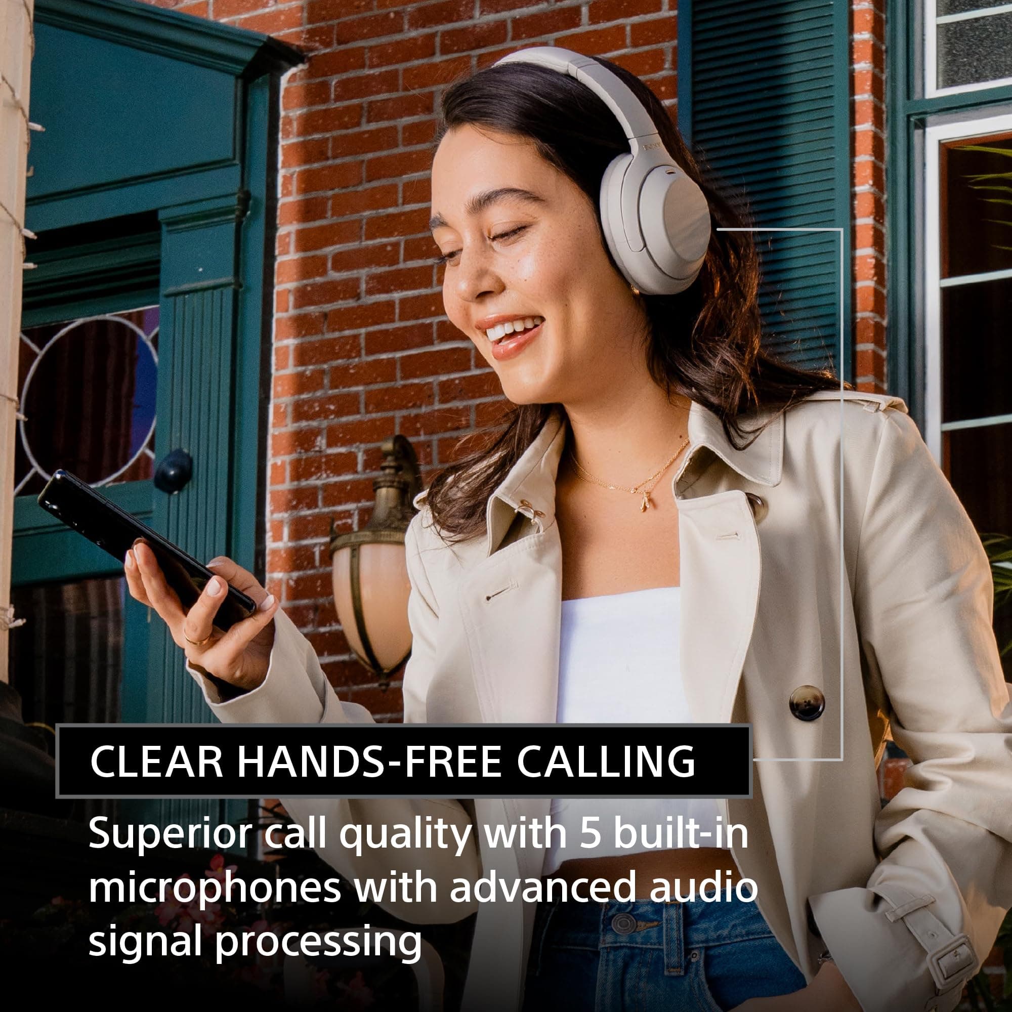 Sony WH-1000XM4 Wireless Noise Cancelling Headphones, Silver, view 3