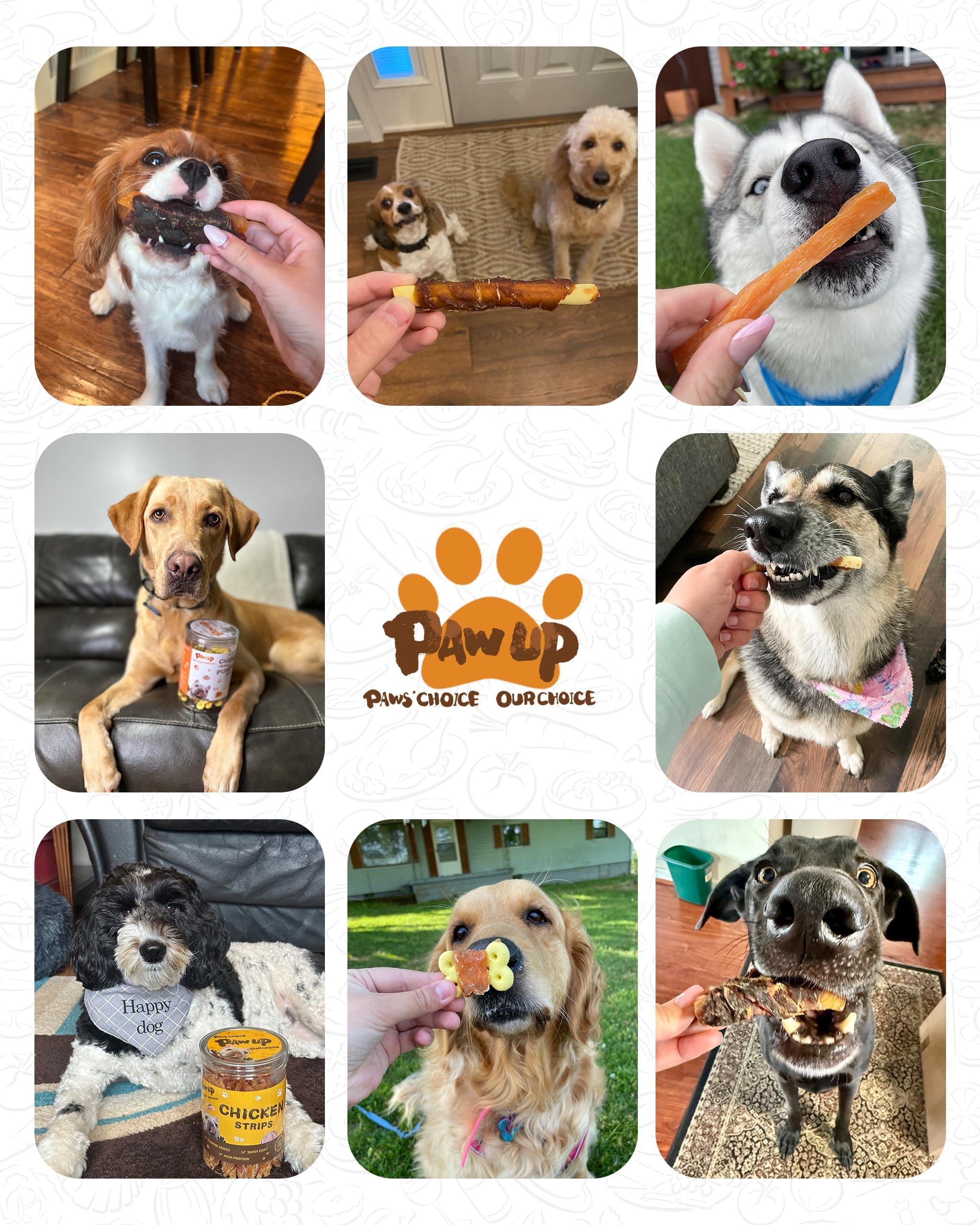 PAWUP Chicken Wrapped Sweet Potato Dog Treats, High Fiber, view 8
