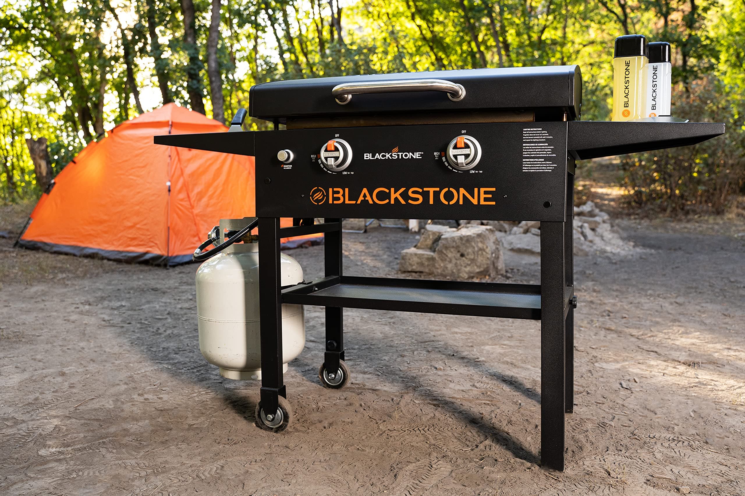 Blackstone® 1883 Original 28" Omnivore Griddle with Hood, Black, view 2
