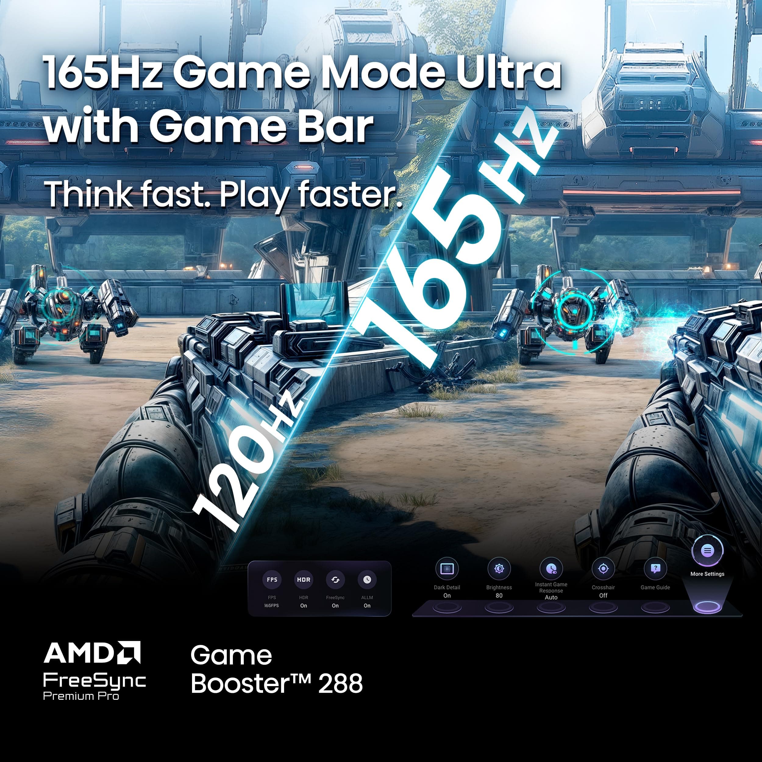 Hisense 75" U8 Series ULED Mini-LED 4K UHD Smart Google TV (75U8QG) - QLED, Native 165Hz, VRR 288, Up to LD5600, 5000 Nits, HDR10+, Dolby Vision IQ · Atmos, IMAX Enhanced, 4.1.2 Ch Audio, view 10