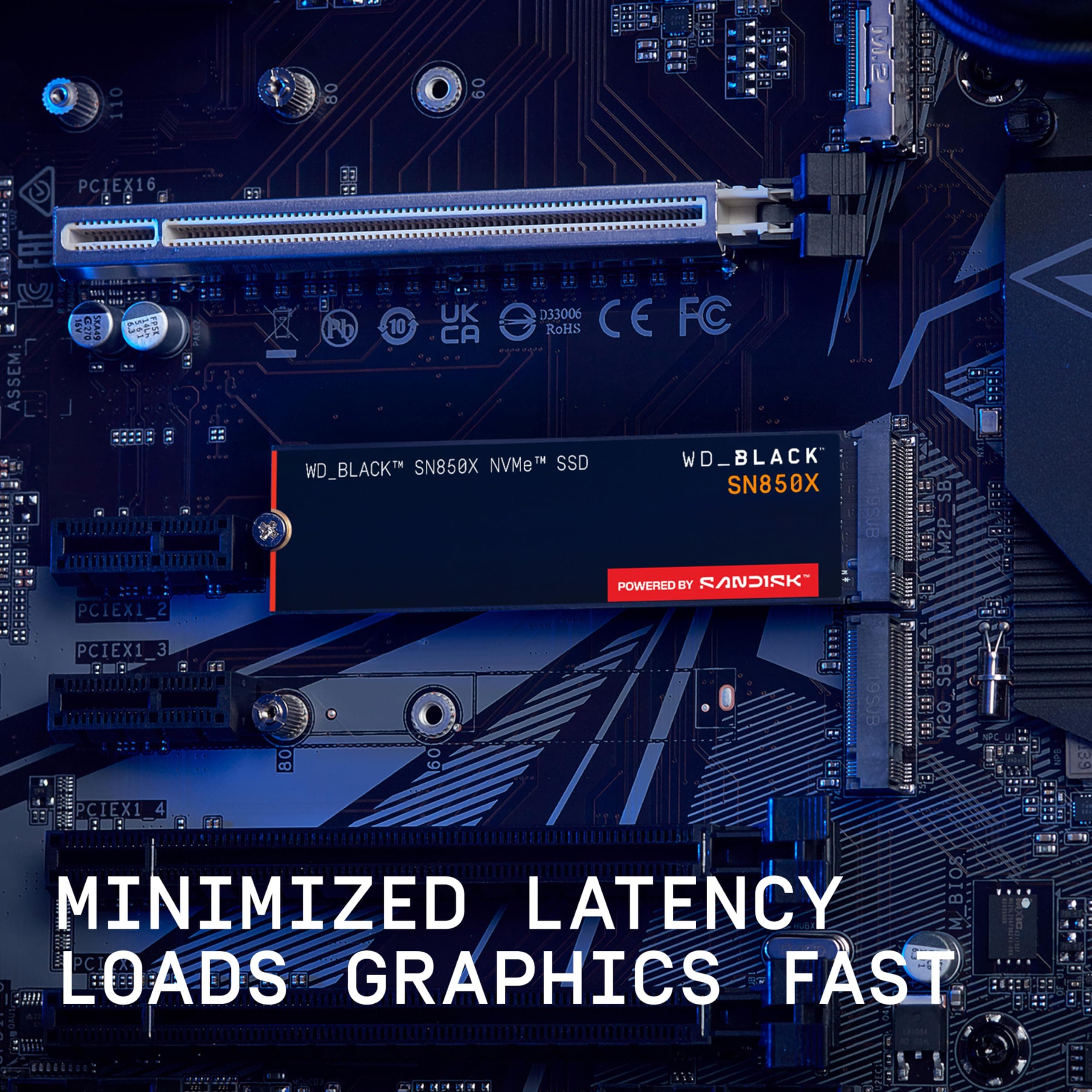 WD_Black SN850X 1TB NVMe SSD with Heatsink, view 5