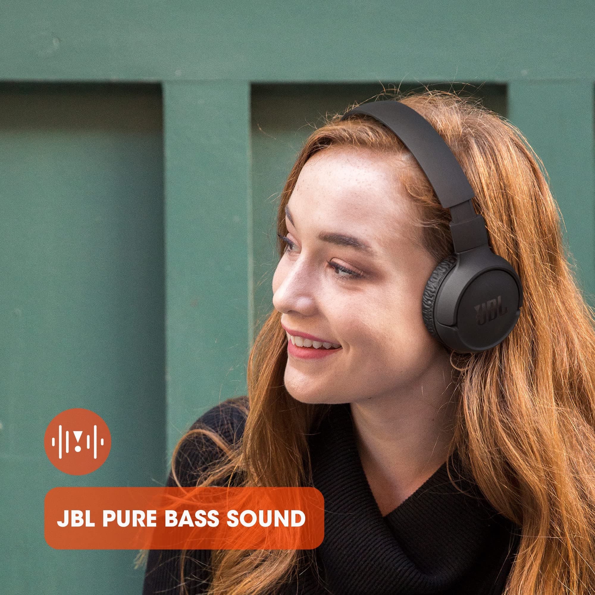 JBL Tune 510BT - Bluetooth headphones with up to 40 hours battery, microphone for call, foldable and comfortable, Android and iOs compatible (Black), view 7