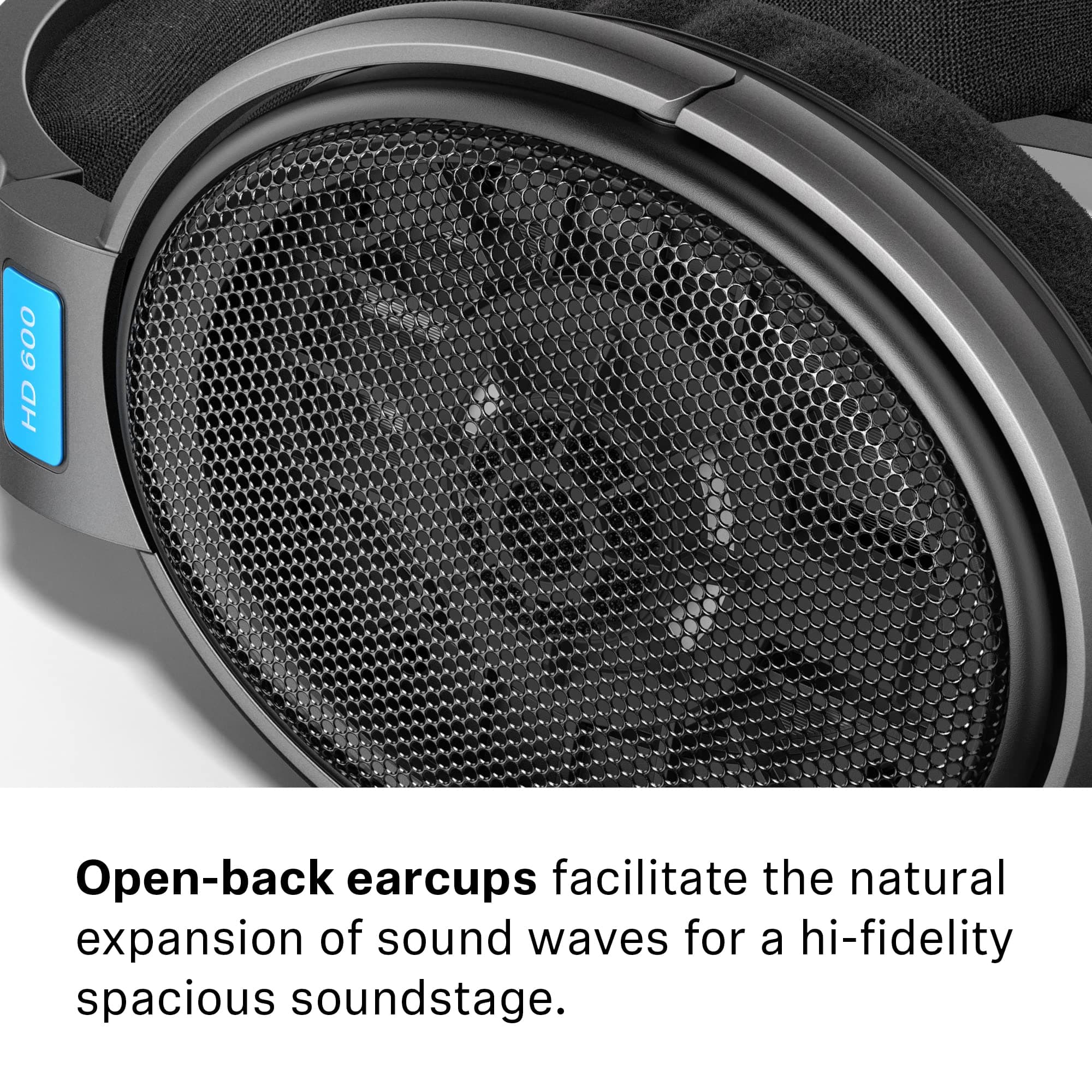 Sennheiser HD 600 Audiophile Open-Back Dynamic Wired Headphones, view 3