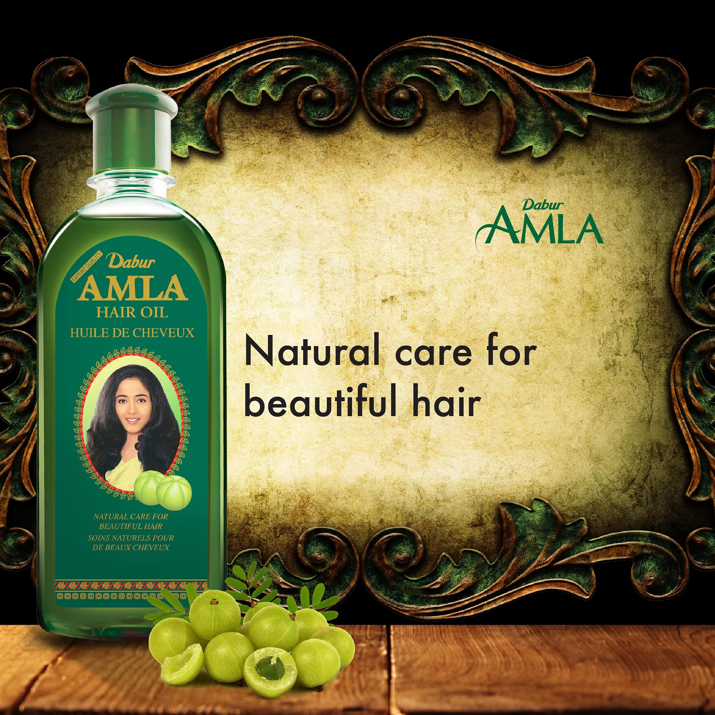 Dabur Amla Hair Oil with Pure Amla Botanical Extracts for Men & Women 500ml, view 4