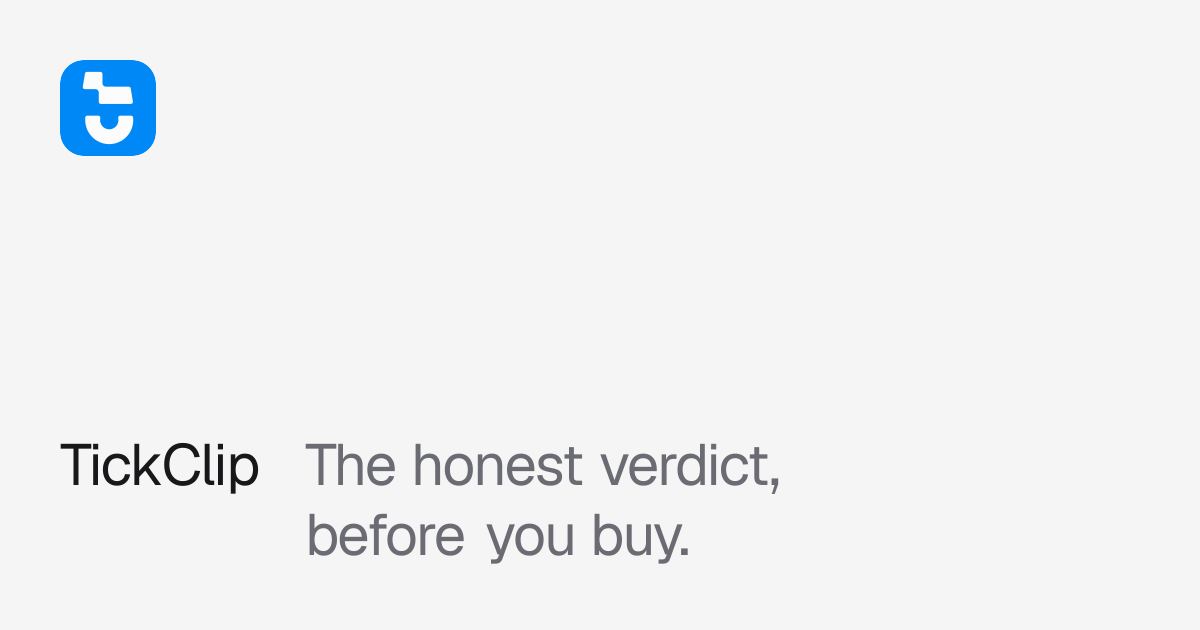 Show HN: TickClip – An AI shopping agent that can recommend not buying